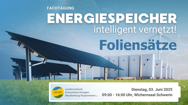 Titelbild zum News-Artikel Foliensätze für die Fachtagung Energiespeicher